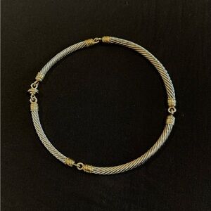 Elegant Silver and Gold Women's Necklace